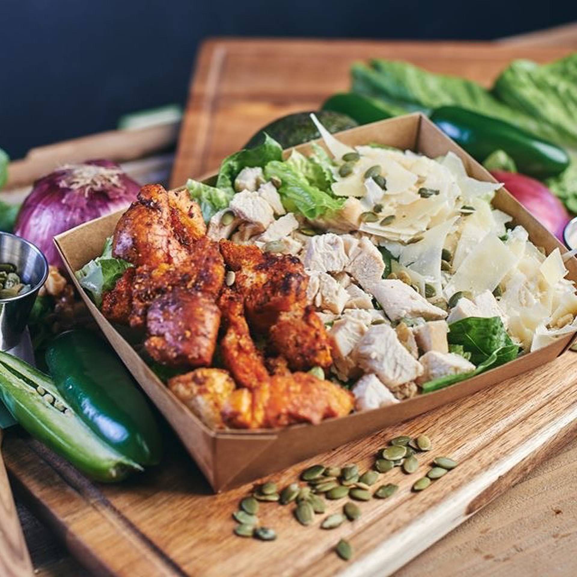 Mexican Chicken Caesar Salad WITH CROUTONS